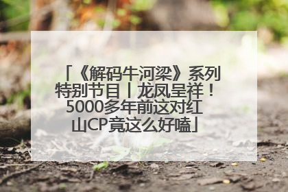 《解码牛河梁》系列特别节目丨龙凤呈祥！5000多年前这对红山CP竟这么好嗑