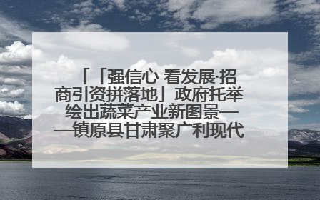 「强信心 看发展·招商引资拼落地」政府托举 绘出蔬菜产业新图景——镇原县甘肃聚广利现代设施蔬菜种植基地见闻