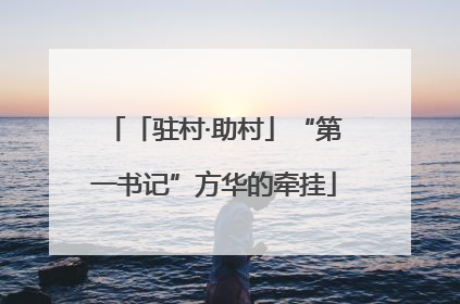 「驻村·助村」“第一书记”方华的牵挂