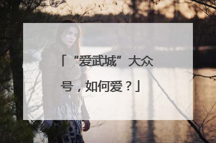 “爱武城”大众号，如何爱？