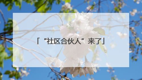 “社区合伙人”来了