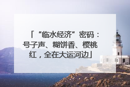 “临水经济”密码：号子声、糊饼香、樱桃红，全在大运河边