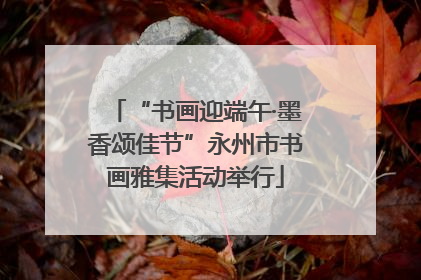 “书画迎端午·墨香颂佳节”永州市书画雅集活动举行