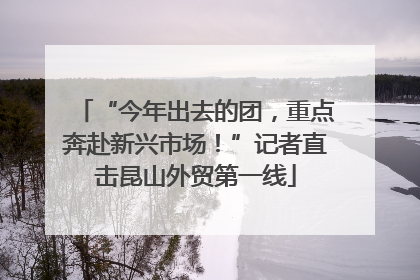 “今年出去的团，重点奔赴新兴市场！”记者直击昆山外贸第一线