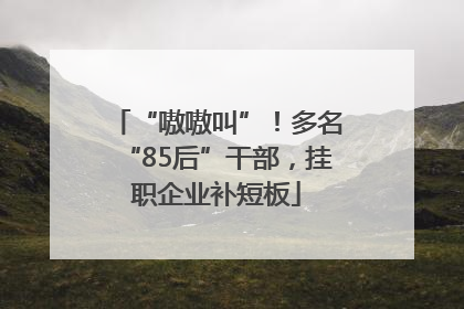 “嗷嗷叫”！多名“85后”干部，挂职企业补短板