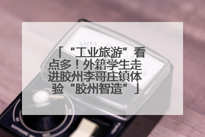 “工业旅游”看点多！外籍学生走进胶州李哥庄镇体验“胶州智造”
