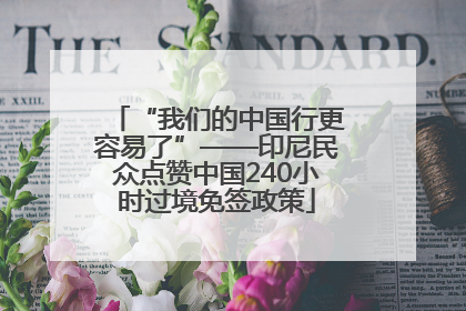 “我们的中国行更容易了”——印尼民众点赞中国240小时过境免签政策