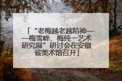 “老梅越老越精神——梅雪峰、梅纯一艺术研究展”研讨会在安徽省美术馆召开