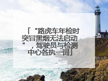 “路虎车年检时突冒黑烟无法启动”，驾驶员与检测中心各执一词
