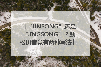 “JINSONG”还是“JINGSONG”？劲松拼音竟有两种写法