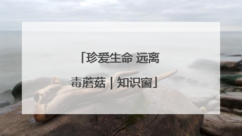 珍爱生命 远离毒蘑菇｜知识窗