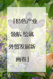 特色产业领航 绘就外贸发展新画卷