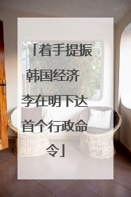着手提振韩国经济 李在明下达首个行政命令