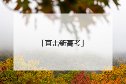 直击新高考