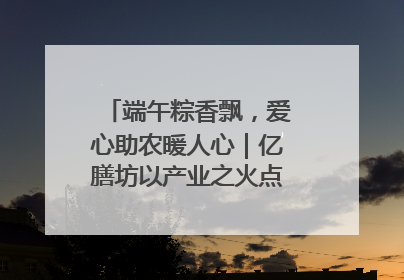 端午粽香飘，爱心助农暖人心｜亿膳坊以产业之火点亮乡村振兴路