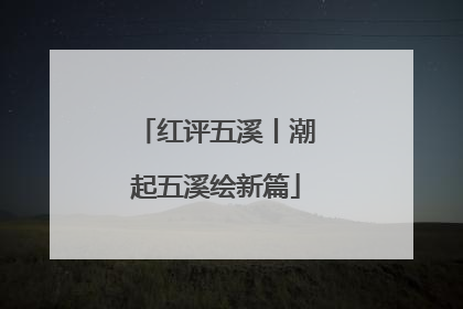 红评五溪丨潮起五溪绘新篇