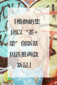维他奶集团以“茶+果”创新基因连推两款新品