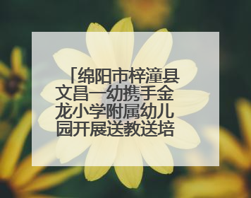 绵阳市梓潼县文昌一幼携手金龙小学附属幼儿园开展送教送培活动