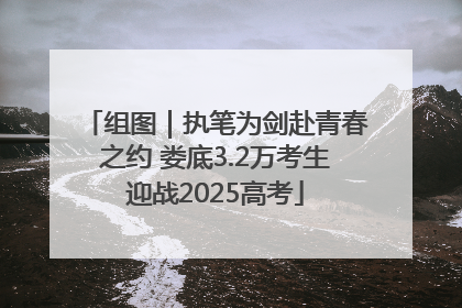 组图｜执笔为剑赴青春之约 娄底3.2万考生迎战2025高考