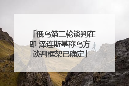 俄乌第二轮谈判在即 泽连斯基称乌方谈判框架已确定