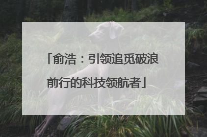 俞浩：引领追觅破浪前行的科技领航者