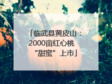 临武县黄皮山：2000亩红心桃“甜蜜”上市