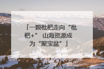 一颗枇杷走向“枇杷+” 山海资源成为“聚宝盆”