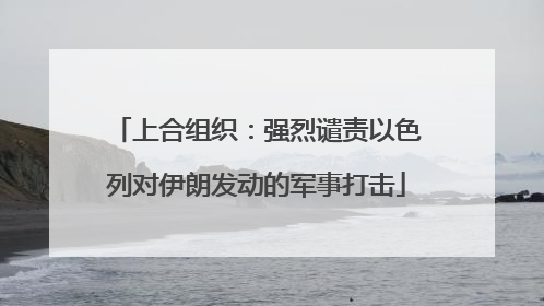 上合组织：强烈谴责以色列对伊朗发动的军事打击