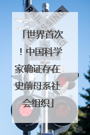 世界首次！中国科学家确证存在史前母系社会组织