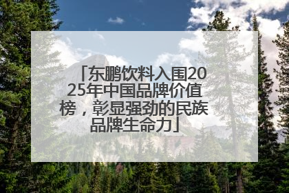 东鹏饮料入围2025年中国品牌价值榜，彰显强劲的民族品牌生命力