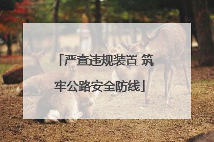 严查违规装置 筑牢公路安全防线