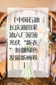 中国石油长庆油田采油六厂屋顶光伏“新衣”扮靓绿色发展新画卷