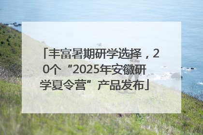 丰富暑期研学选择，20个“2025年安徽研学夏令营”产品发布