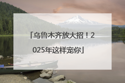 乌鲁木齐放大招！2025年这样宠你