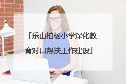 乐山柏杨小学深化教育对口帮扶工作建设