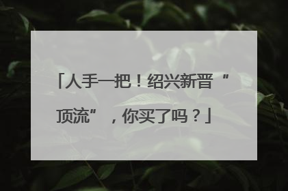 人手一把！绍兴新晋“顶流”，你买了吗？