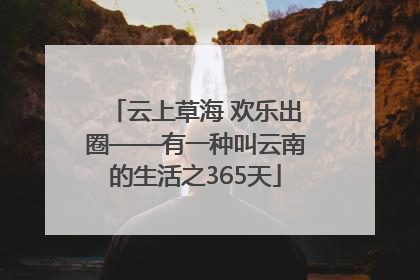 云上草海 欢乐出圈——有一种叫云南的生活之365天