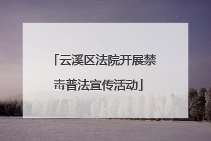 云溪区法院开展禁毒普法宣传活动