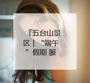 五台山景区｜“端午”假期 服务保障最“粽”要 护航假期“不打烊”