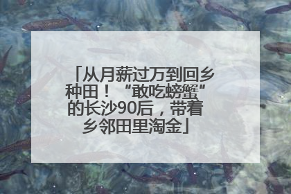 从月薪过万到回乡种田！“敢吃螃蟹”的长沙90后，带着乡邻田里淘金