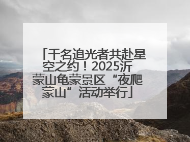 千名追光者共赴星空之约！2025沂蒙山龟蒙景区“夜爬蒙山”活动举行