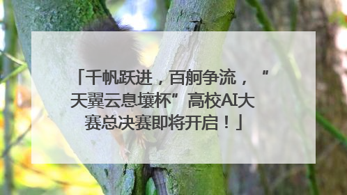 千帆跃进，百舸争流，“天翼云息壤杯”高校AI大赛总决赛即将开启！