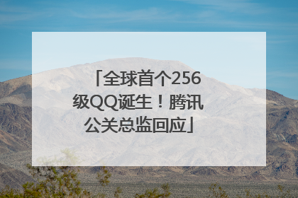 全球首个256级QQ诞生！腾讯公关总监回应