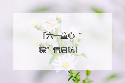 六一童心“粽”情启航
