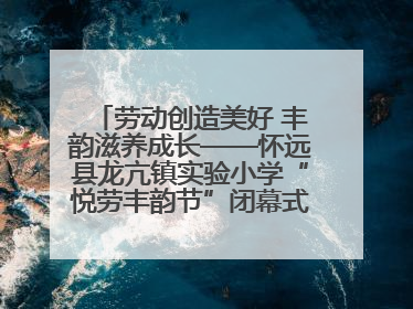 劳动创造美好 丰韵滋养成长——怀远县龙亢镇实验小学“悦劳丰韵节”闭幕式圆满举行