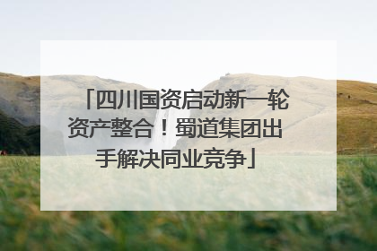 四川国资启动新一轮资产整合！蜀道集团出手解决同业竞争
