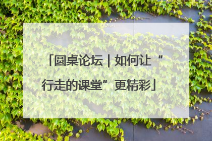 圆桌论坛｜如何让“行走的课堂”更精彩
