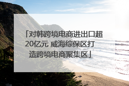 对韩跨境电商进出口超20亿元 威海综保区打造跨境电商聚集区