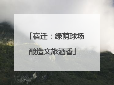 宿迁：绿荫球场酿造文旅酒香