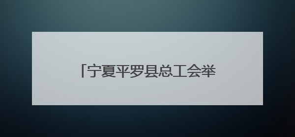宁夏平罗县总工会举办插秧“大比武”